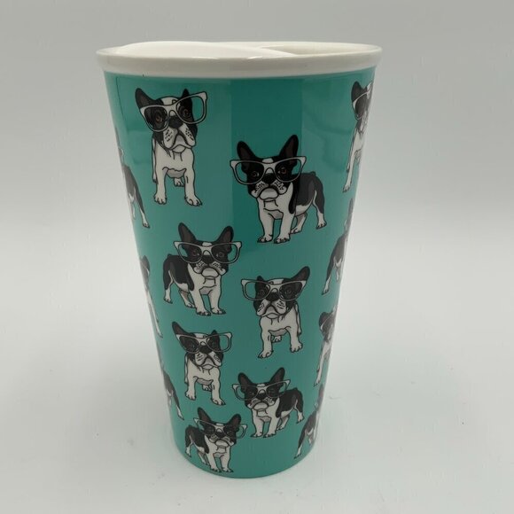 clair de lune Porcelain French Bulldog Travel 12 oz Mug - Picture 8 of 10
